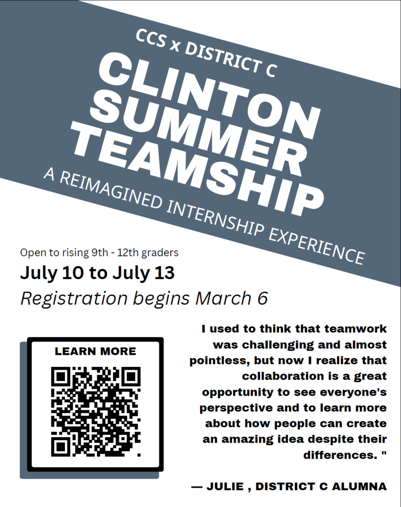 Clinton Summer Teamship A reimagined internship experience
